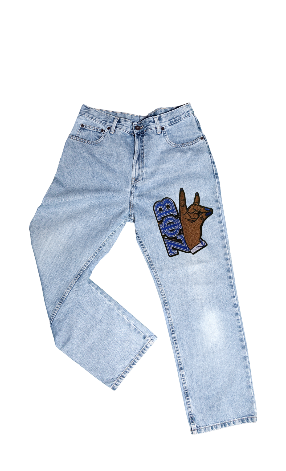 ZETA PHI BETA Hand sign (KITTY FINGERS) IRON /SEW ON PATCH