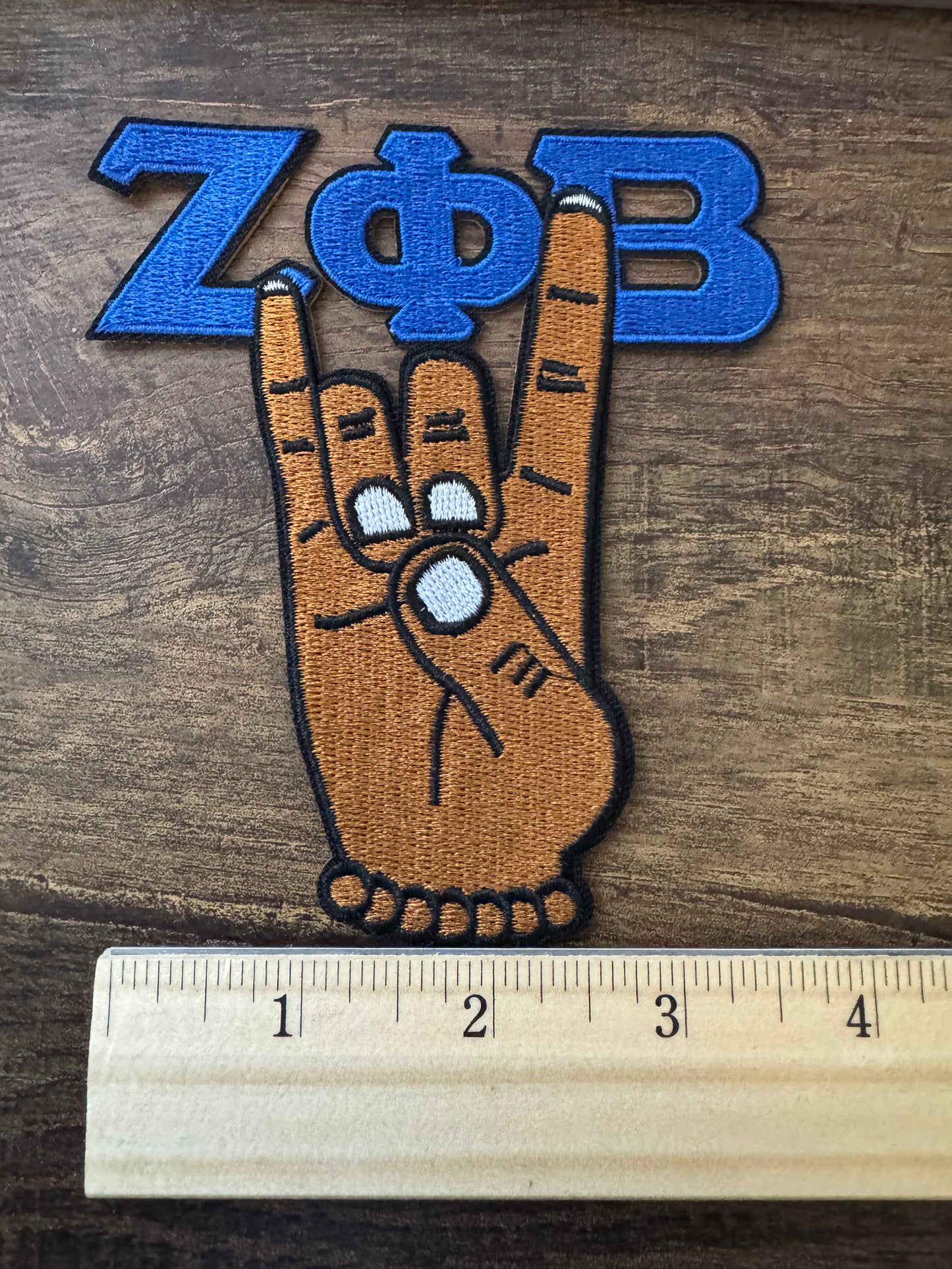 ZETA PHI BETA IRON /SEW ON PATCH Large ZPB Kitty