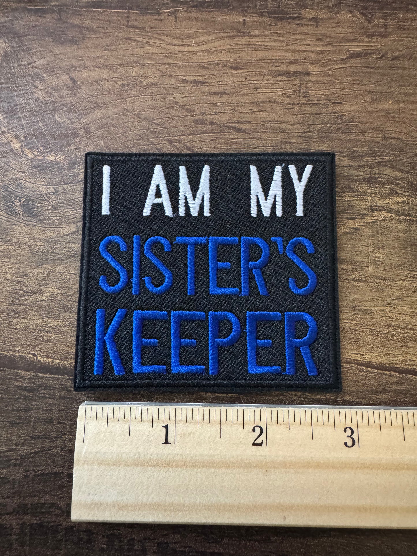 ZETA PHI BETA IRON /SEW ON PATCH IAM MY SISTERS KEEPER