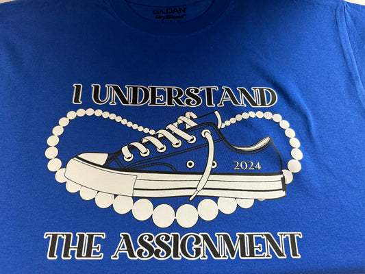 I understand the Assignment Chucks and Pearls t-shirt