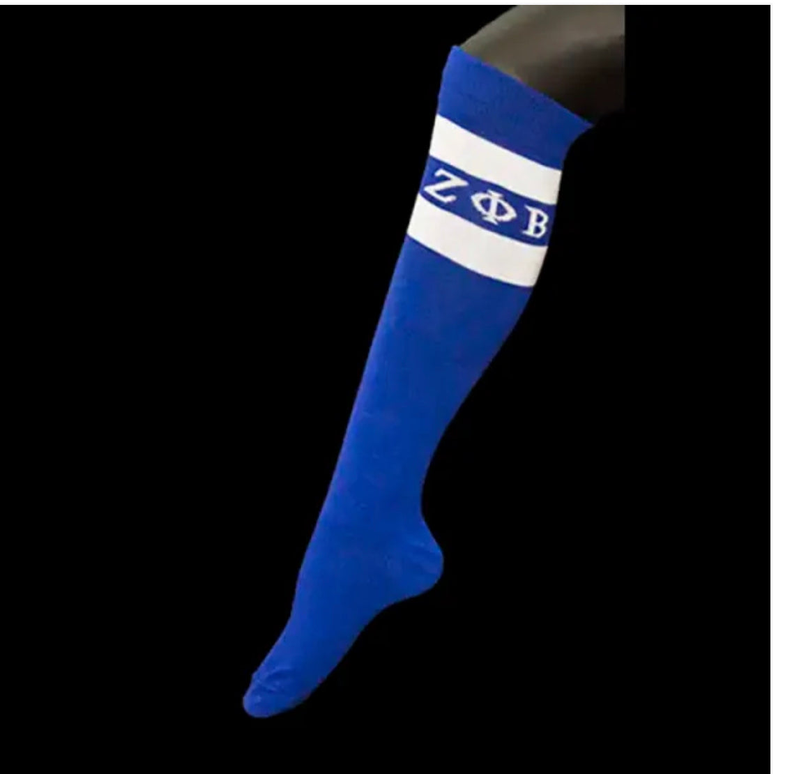 ZPD Knee High Socks blue and white