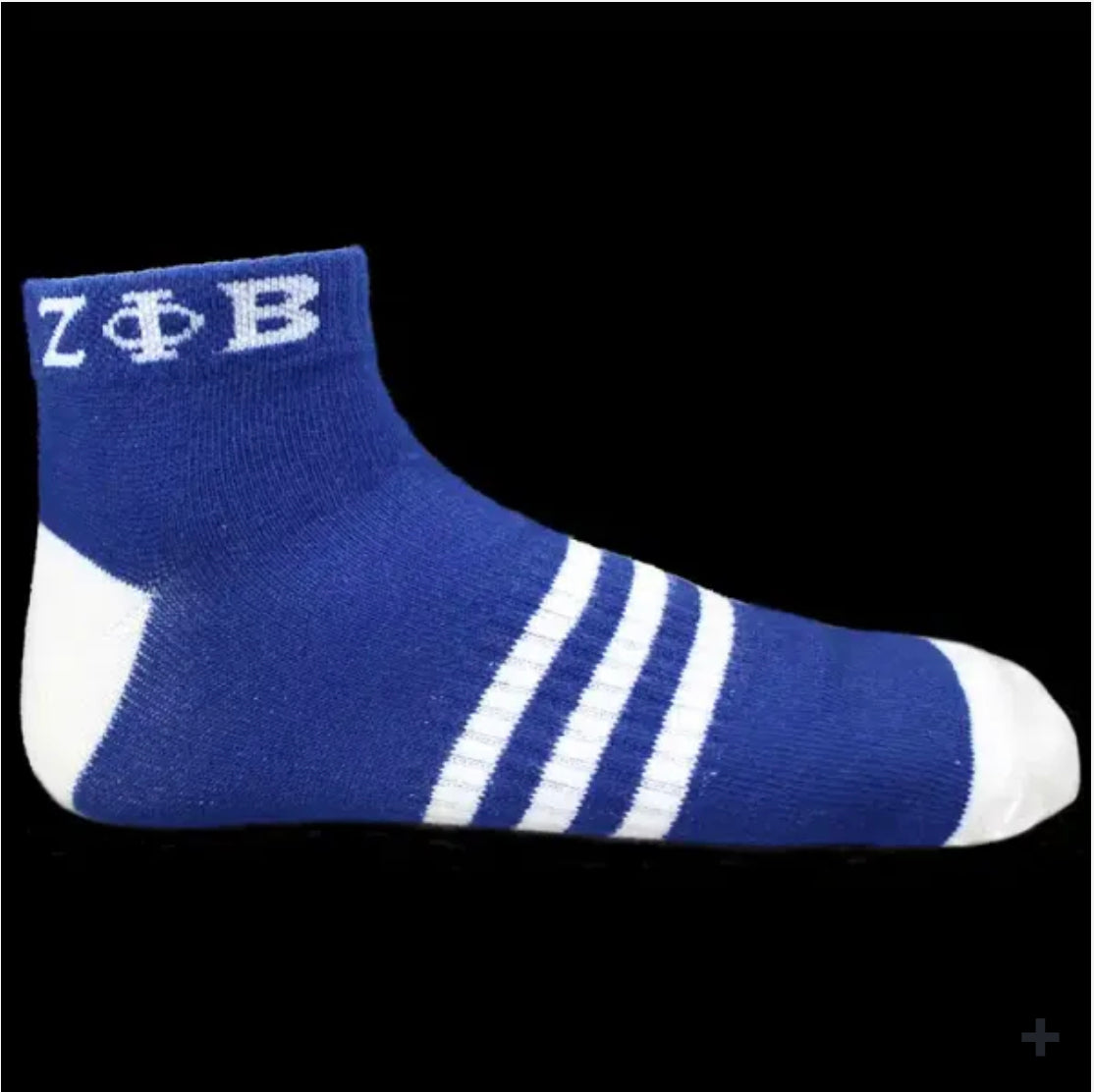 ZPD Ankle socks blue with white