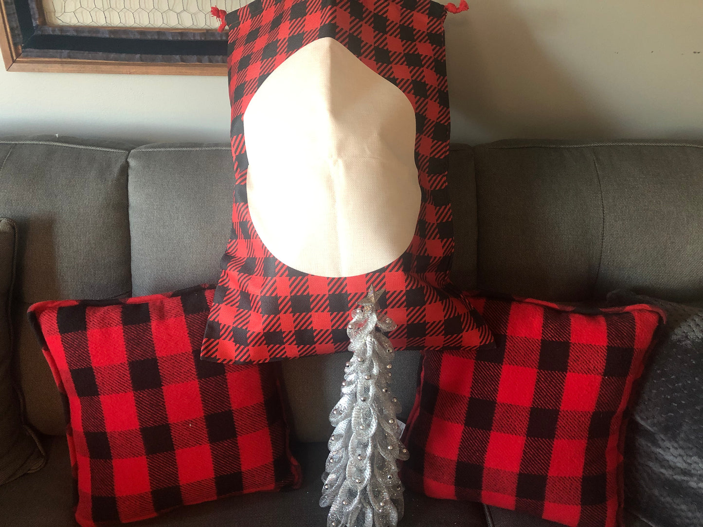 Santa Plaid Sacks